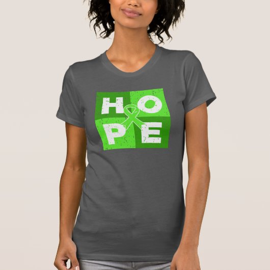 Non-Hodgkins Lymphoma HOPE Cube T-shirt (Voorkant)