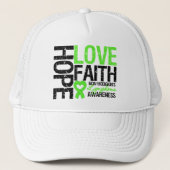 Non-Hodgkin's Lymphoma Hope Love Faith Trucker Pet (Voorkant)