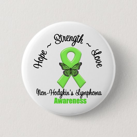 Non-Hodgkin's Lymphoma Hope Ronde Button 5,7 Cm (Voorkant)
