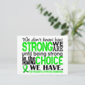 Non-Hodgkins Lymphoma How Strong We Are Briefkaart (Staand voorkant)