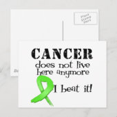 Non Hodgkins Lymphoma leeft hier niet meer Briefkaart (Voorkant / Achterkant)