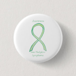 Non-Hodgkins Lymphoma Lime Green Ribbon Pins Ronde Button 3,2 Cm