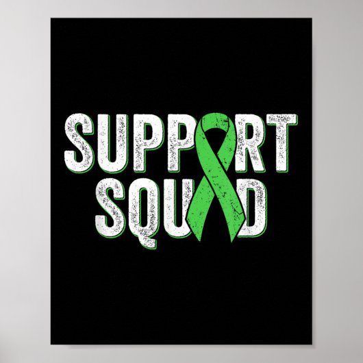 Non-Hodgkins Lymphoma Support Squad - Lime Green A Poster (Voorkant)