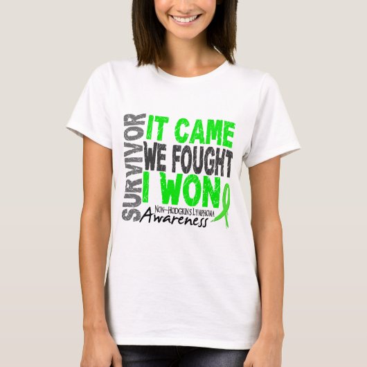 Non-Hodgkins Lymphoma Survivor We vonden het leuk T-shirt (Voorkant)