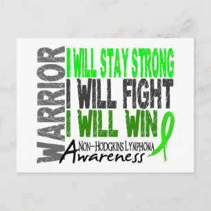 Non-Hodgkins Lymphoma Warrior Briefkaart