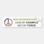 Non-interventie Bumpersticker (Voorkant)