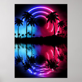 Non-landschap: palmen en ark poster