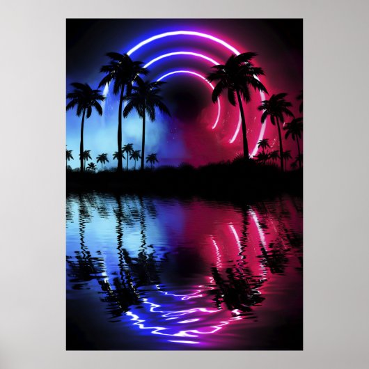 Non-landschap: palmen en ark poster (Voorkant)