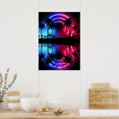 Non-landschap: palmen en ark poster (Keuken)