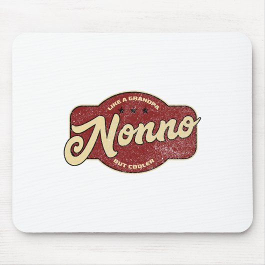  non-no als opa maar koeler - Italiaans Muismat (Voorkant)