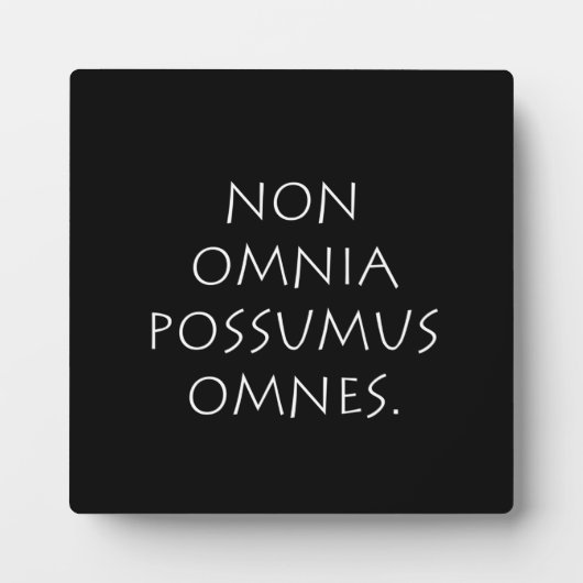 Non Omnia Possumus Omnes Fotoplaat (Voorkant)