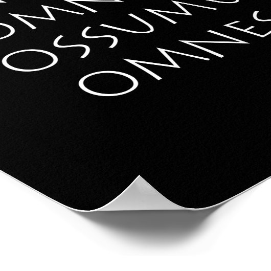 Non Omnia Possumus Omnes Poster (Hoek)