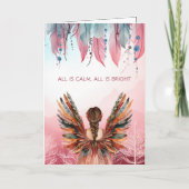 Non-Photo Bohemian Christmas  Folded Feestdagen Kaart (Voorkant)