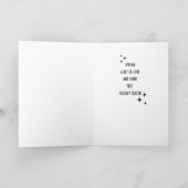 Non-Photo Boho Style Christmas Card Folded Feestdagen Kaart (Binnen)