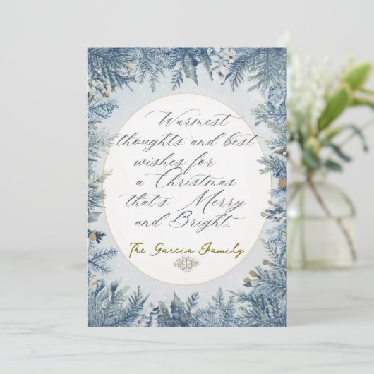 Non photo christmas card feestdagenkaart (Staand voorkant)