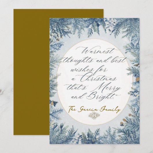 Non photo christmas card feestdagenkaart (Voorkant / Achterkant)