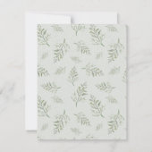 Non Photo Christmas Simple Watercolor Greenery Feestdagenkaart (Achterkant)