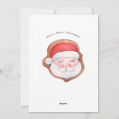 Non-photo Gingerbread House Kerst Vakantie Kaart (Achterkant)