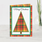 Non Photo Plaid Christmas Card Feestdagen Kaart (Voorkant)