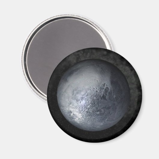 Non-Planet Pluto Astronomie Collector Magnet (Voorkant / Achterkant)