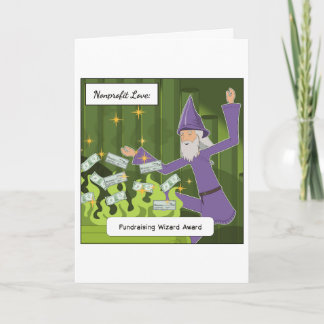 Non-profit fondsenwerver bedankkaart kaart
