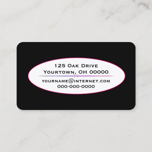 Non Rainbow Abstract ontwerp Visitekaartje (Achterkant)