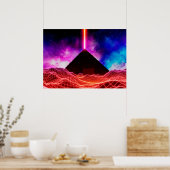 Non-ruimte-landschap: piramide poster (Keuken)