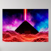 Non-ruimte-landschap: piramide poster (Voorkant)
