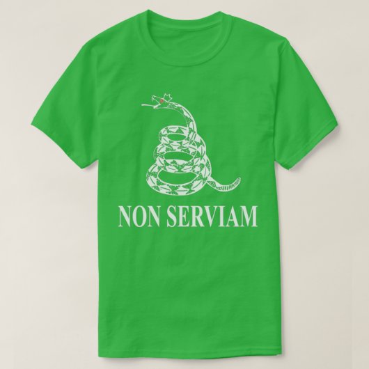 Non Serviam Snake T-shirt (Design voorkant)
