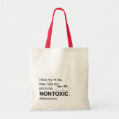 Non-toxische Productie BII Bewustmakingsmarkt Canv Tote Bag (Voorkant)