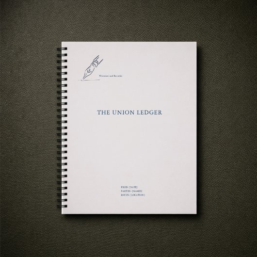 Non traditional Civil Ceremony Wedding  Notitieboek