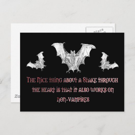 Non-Vampires Briefkaart (Voorkant / Achterkant)