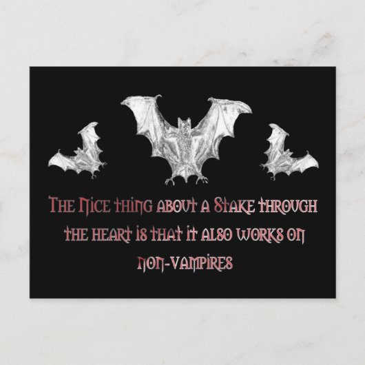 Non-Vampires Briefkaart (Voorkant)
