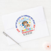 Non Verbal Im Autistic Awareness stickers (Envelop)