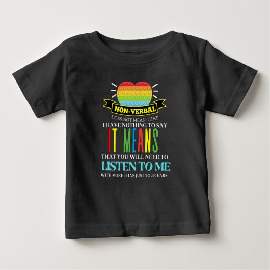 Non-verbale Autisme Bewustzijn Liefde T-SHIRT (Voorkant)