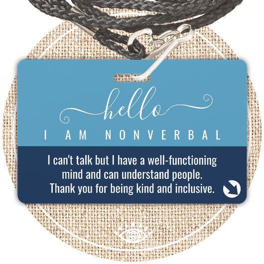 Non-verbale bewustwording en noodcontact badge