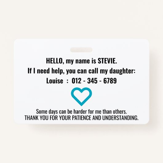 NON-VERBALE spraakbel Badge (Achterkant)