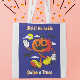 Non-verbale Trick or treat tas voor kinderen in he Boodschappentas