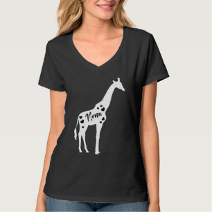 Nona Giraffe Grandouders Day Safari Zoo Grandmoth T-shirt