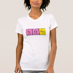 Nona periodiek lijstnaam shirt