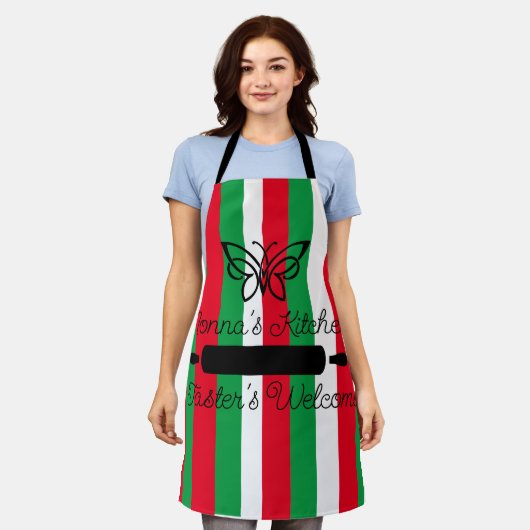 Nona's Keuken Schort (Gedragen)
