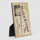 Nona's Keuken waar kleinkinderen gespuugd plaque z Fotoplaat (Zijkant)
