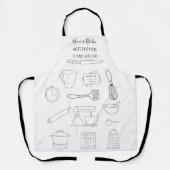 Nona's Keukenkookmonogram  Schort (Voorkant)
