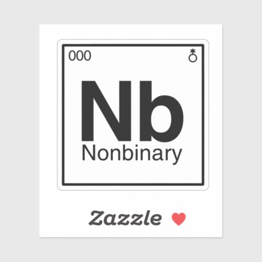 Nonbinair Element Sticker (Vel)