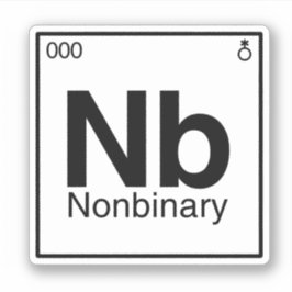 Nonbinair Element Sticker