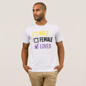 Nonbinair en Geliefd T-shirt (Voorkant volledig)