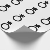 Nonbinair geslachtssymbool cadeaupapier (Hoek)