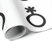 Nonbinair geslachtssymbool cadeaupapier (Rol Hoek)