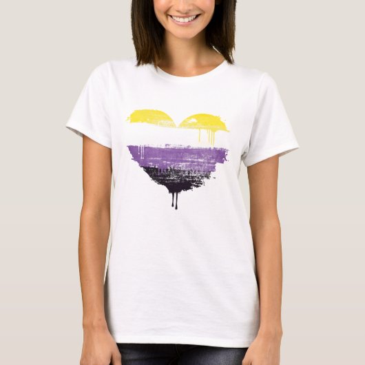 NONBINAIR HART T-SHIRT (Voorkant)