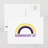 Nonbinaire AF Briefkaart (Voorkant / Achterkant)